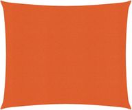vidaXL Zonnezeil 160 g/m² 2x2,5 m HDPE Oranje