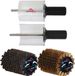 RaceWax Brosse rotative en crin de cheval et cuivre Set brosse rotative 100mm brosse rotative Speed Stick