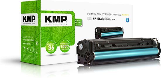 KMP H-T144 Tonercassette Zwart Compatibel met HP 128A, CE320A
