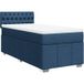 Maison Exclusive - Sommier à lattes de lit avec matelas bleu 100x200 cm tissu