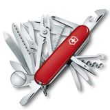 Victorinox Taschenmesser Swiss Champ (33 Funktionen, Korkenzieher, Holzsäge, Schere) Rot, 91 mm