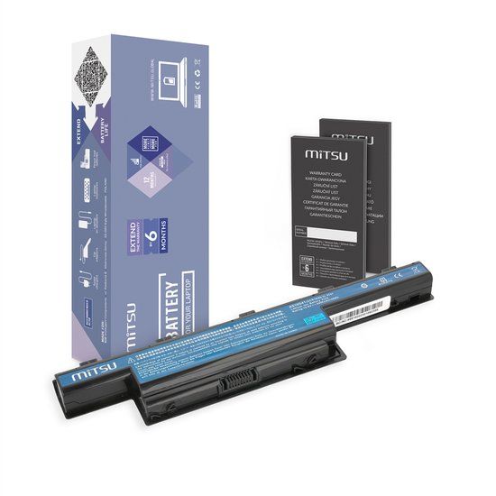 Mitsu - Laptop Batterij - Hoge Capaciteit - Li-Ion - Compatibel met Acer