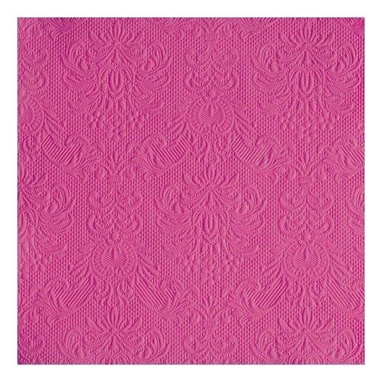 Ambiente Luxe barok print roze servetten 33 x 33 cm - 3-laags