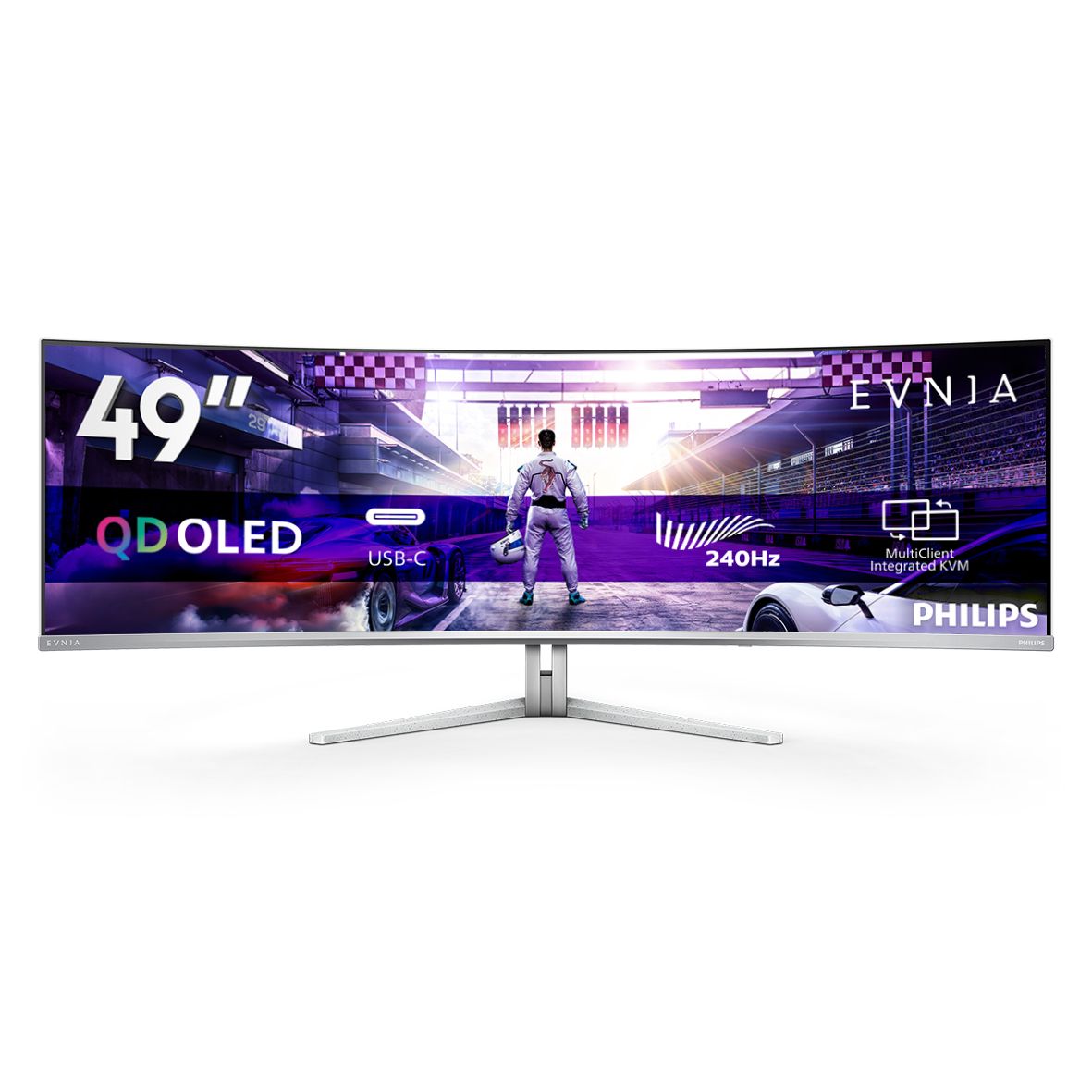 Philips Evnia 49M2C8900 - 49" QDOLED Curved Gaming Monitor - Dual QHD, 240Hz, USB-C