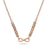 S.Oliver Dames Halsketting - Roestvrij Staal met Infinity Design en Beads