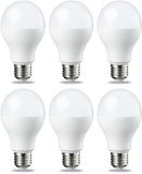 Amazon Basics LED E27 Edison schroeflamp, 13 W (gelijk aan 100 W), warm wit, niet-dimbaar pakket van 6 stuks