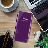 Eurynome Oppo Realme 5 Pro Smart Spiegel Flip Case Cover Paars
