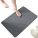 SARL Korva Tapis de bain - 40 x 60 cm - Gris foncé