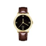 Smarty 2.0 SW018M Smartwatch Goudkleurig Leer Bruin Unisex