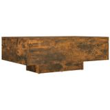 vidaXL salontafel 85x55x31 cm bewerkt hout gerookt eikenkleurig - bruin