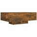 vidaXL salontafel 85x55x31 cm bewerkt hout gerookt eikenkleurig - bruin