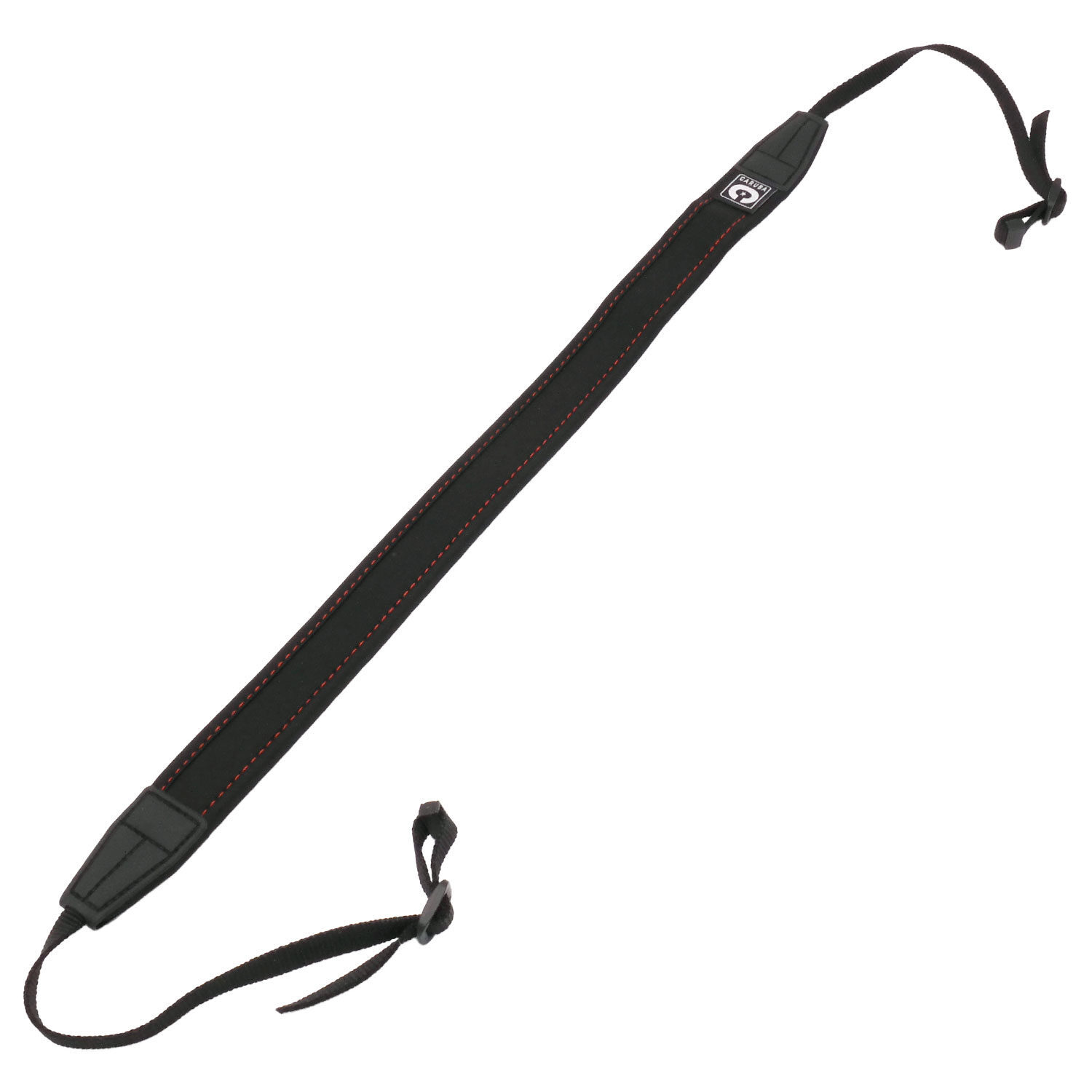 Caruba Camera Neckstrap slim type (black+red