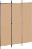vidaXL - 3-Panel Room Divider Beige 150 x 200 cm Fabric