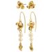 PILGRIM gold plated oorbellen Luis (set van 2)