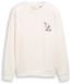 Tom Tailor Denim Sweatshirt met relaxte pasvorm en Snoopy-print op de rug - Maat L - Gardenia White