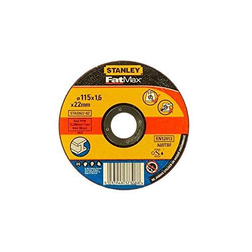 STANLEY STA32622-QZ - Disco de Abrasivo para corte en acero inoxidable 115x1.6