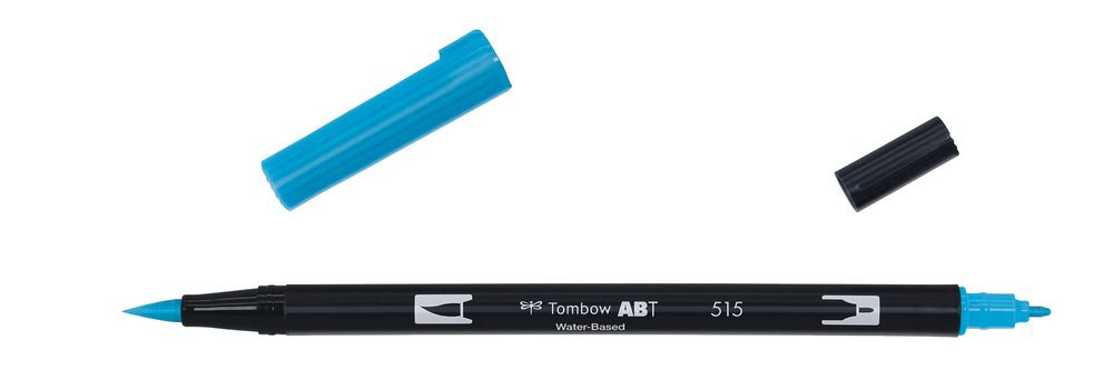 Tombow ABT Dual Brush Pen - Light Blue - Fine Tip - 1pc