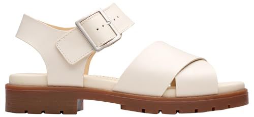 Clarks Orinoco Cross damessandalen, crèmekleurig leer, 39,5 EU