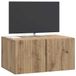 vidaXL Wandmontage TV-kast 59,5 x 41 x 30 cm Artisanaal eiken