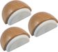 AMIG Deurstop/deurmagneet - 3x - D48mm - zelfklevend - beuken - hout