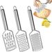 Goodivery Jeu de râpes de 3 pièces - Argent
