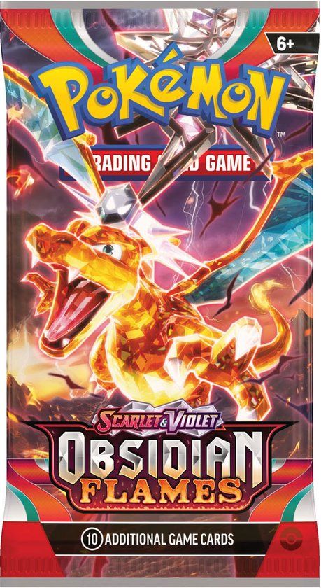 Pokemon Obsidian Flames Booster Pack - Scarlet & Violet - 10 Cards - TCG - English