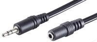 1aTTack.de 1x 3,0 m - Zwarte 3,5 mm jackplug naar 3,5 mm jackaansluiting stereo audiokabel
