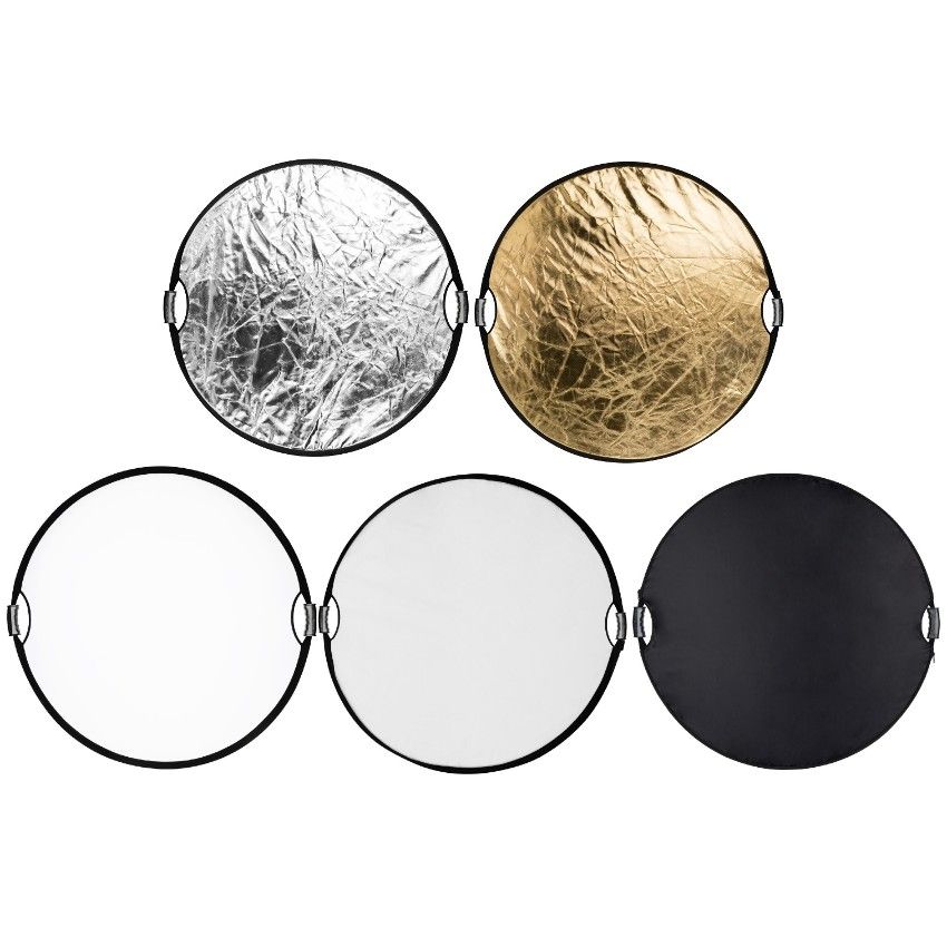 SmallRig 4131 5-in-1 Collapsible Circular Reflector with Handles (42")