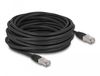 DeLOCK 80130 Câble réseau Noir 10 m Cat6a S/FTP