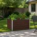 VidaXL Verhoogd tuinbed zwart walnoot 100 x 80 x 55 cm staal