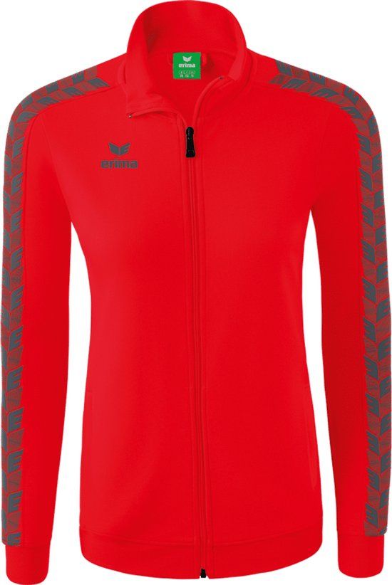 Erima Essential Team Tracktop Jack Dames - Rood / Slate Grey - Maat 36
