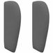 vidaXL Hoofdbord oor dim grijs 40 x 23 x 6 cm stof