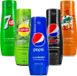 SodaStream sirop de boisson, sodas : Pepsi, Pepsi MAX, Mirinda, 7UP, Lipton thé vert (pack de 5)