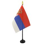 AZ FLAG Tafelvlag Servië 15x10 cm