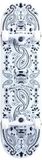 Speed Demon Uniseks bandana skateboard voor volwassenen, wit, 7,75 inch