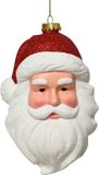 Decoris Kerstman plastic l12.3b10h18.7 cm wit kerst Decoris
