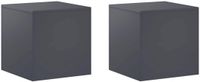 vidaXL Plantenstandaard 2 stuks Antraciet 40 x 40 x 40 cm
