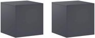 vidaXL Plantenstandaard 2 stuks Antraciet 40 x 40 x 40 cm