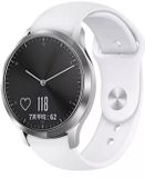 By Qubix - Sportbandje voor Garmin Venu 4 (41mm) - 18mm - Maat Small - Wit