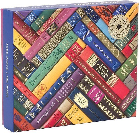 Galison Phat Dog Vintage Library Legpuzzel 1000 stukjes