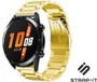 Strap-it Stalen Smartwatch bandje - Goud - Geschikt voor Huawei Watch GT / GT 2 - 46mm