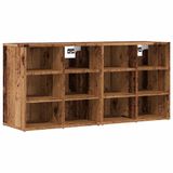 vidaXL Schoenenkasten - 2 stuks - 52x30x50 cm - Oud Houtkleurig