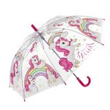 Paraplu voor kinderen voor jongens en meisjes, snoeproze, 83 cm diameter, 66 cm lang, dierenprint