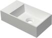 INK - Fontein Polystone Vierkant Zonder Kraangat Links - 400x220x100 mm - Mat Wit