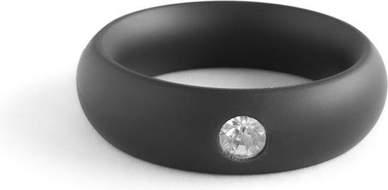 Black Label Donut Cockring - Matte Black - 42.5 mm - Stainless Steel