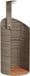 vidaXL Buitendouche 100x100x241,5 cm poly rattan en acaciahout grijs