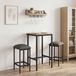 Maison Exclusive - 2 tabourets de bar, gris clair, 40 x 32 x 64 cm, fibre de bois
