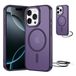 NEW'C Hoesje voor iPhone 16 Pro, MagSafe Compatibel - Paars