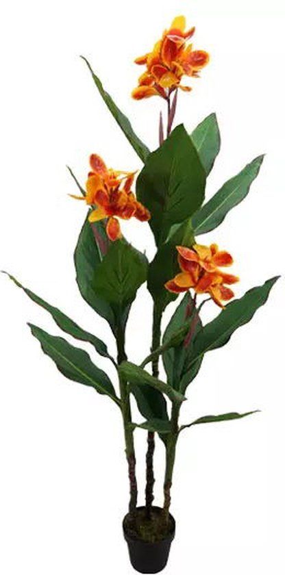Buitengewoon Boet Kunstplant Canna Lily 3-Bloem 160 cm