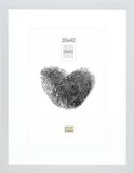 Deknudt Frames fotolijst - zilver met passe-partout - 20x30 / 30x40 cm
